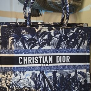 Dior Navy and White Men's Tote